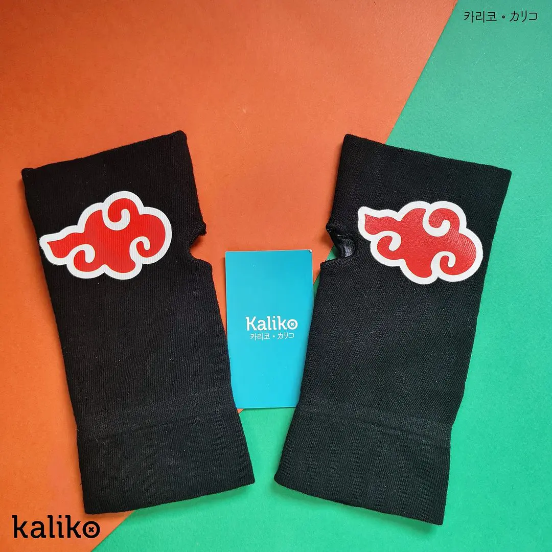 Anime Fingerless Gloves (Akatsuki)