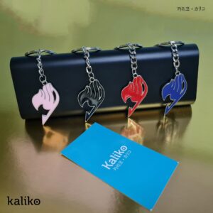 Fairy Tail Guild Emblem Keychains black/blue/red/pink