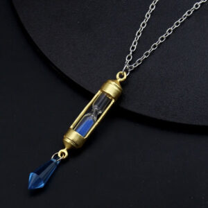 Dark Blue Hourglass Necklace